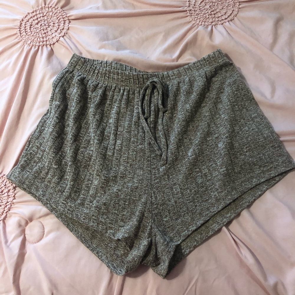 brown pajama shorts